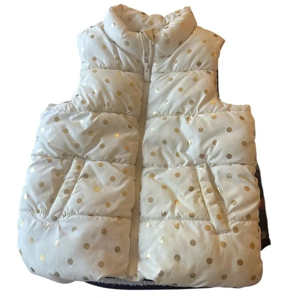 Girls winter vest LOT size 5/6 puffer and fleece - Picture 4 of 7